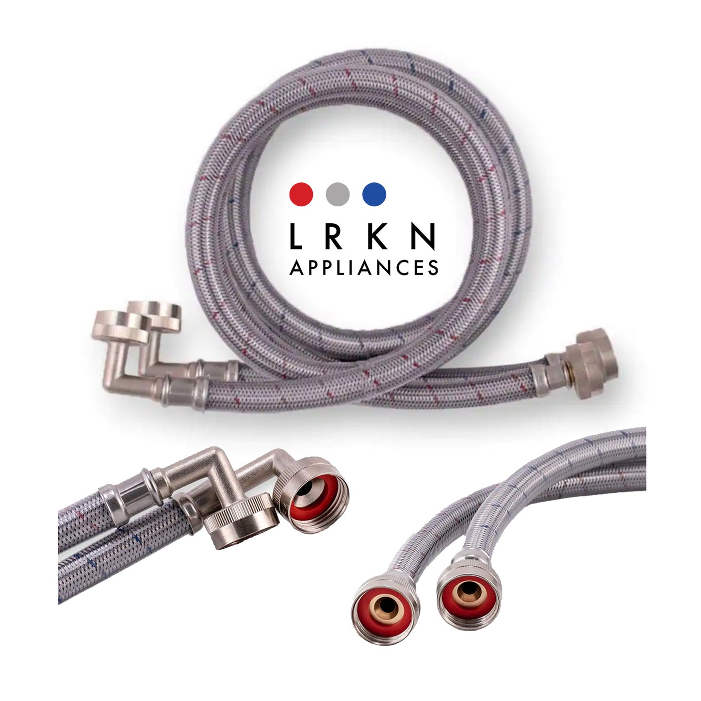 Everbuilt ( 2 pack) 4 FT Universal Stainless Steel Washing Hose